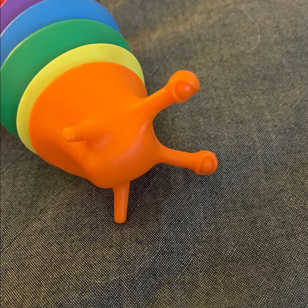 Colorful Rainbow fidget snail or slug toy - Picture 2 of 3